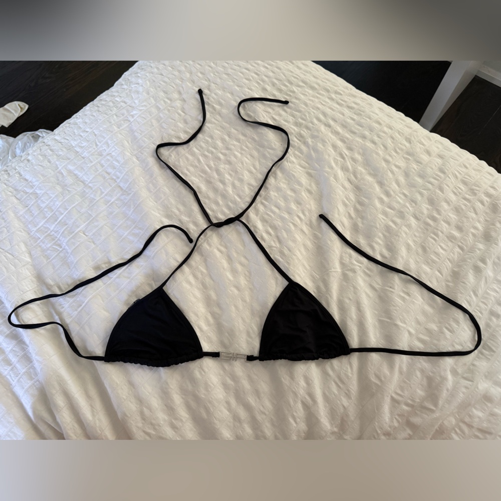 I.AM.GIA Black Triangle Bikini Top